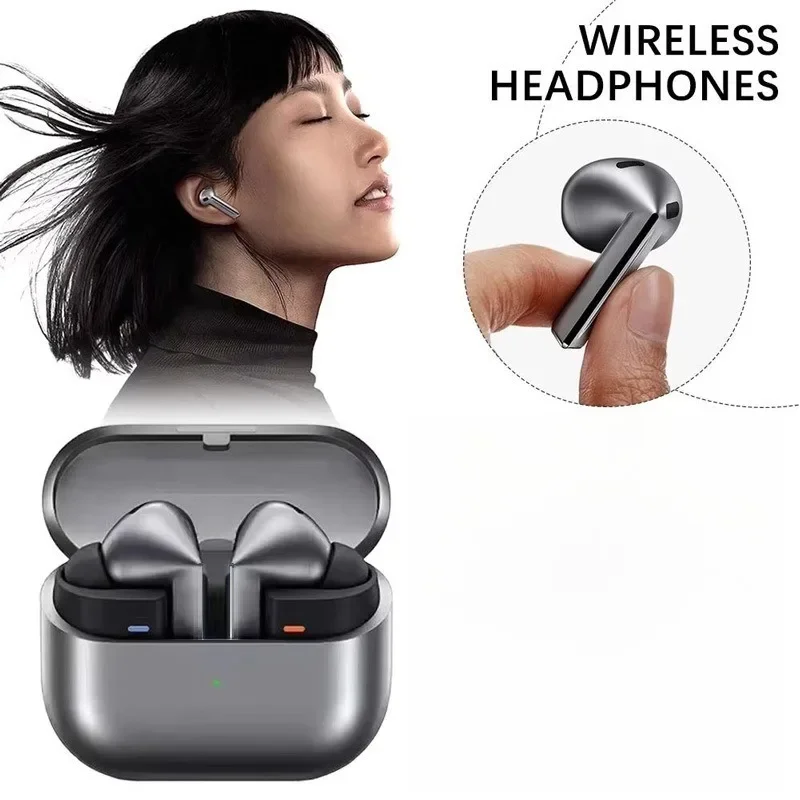 2025 سماعات أذن لاسلكية Galaxy Buds3 Pro، سماعات رأس هجينة ANC داخل الأذن، وقت تشغيل 25 ساعة، صوت هاي فاي لصالة الألعاب الرياضية/الجري