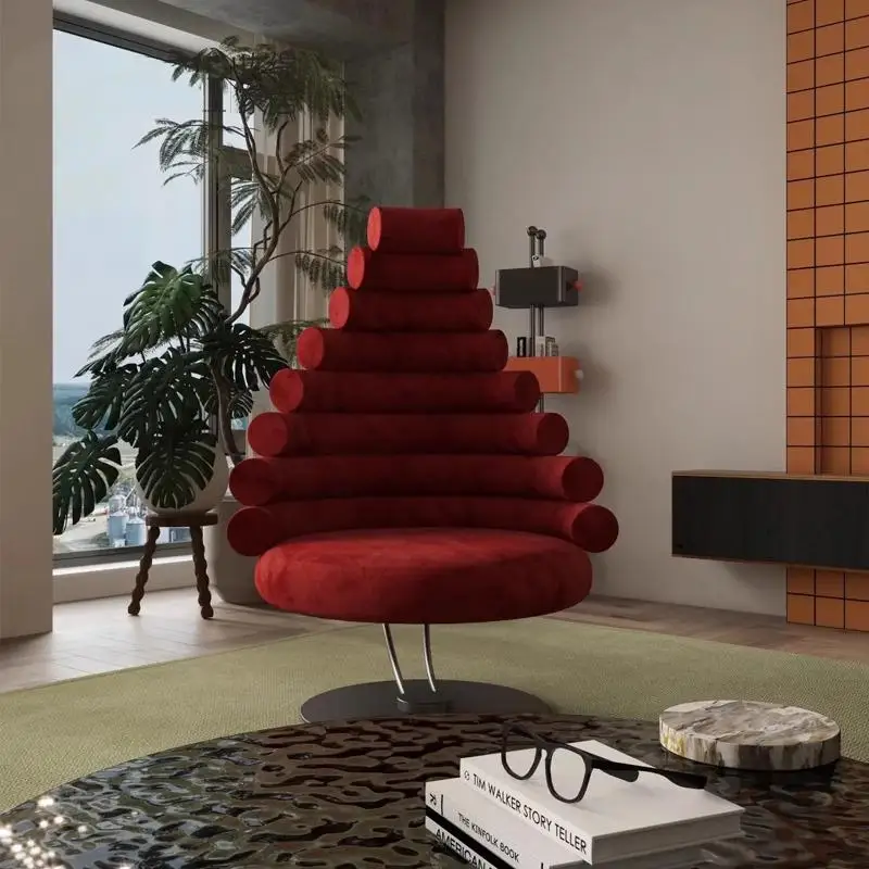 Petal shape fiberglass sofa chair model room hotel reception flower chair