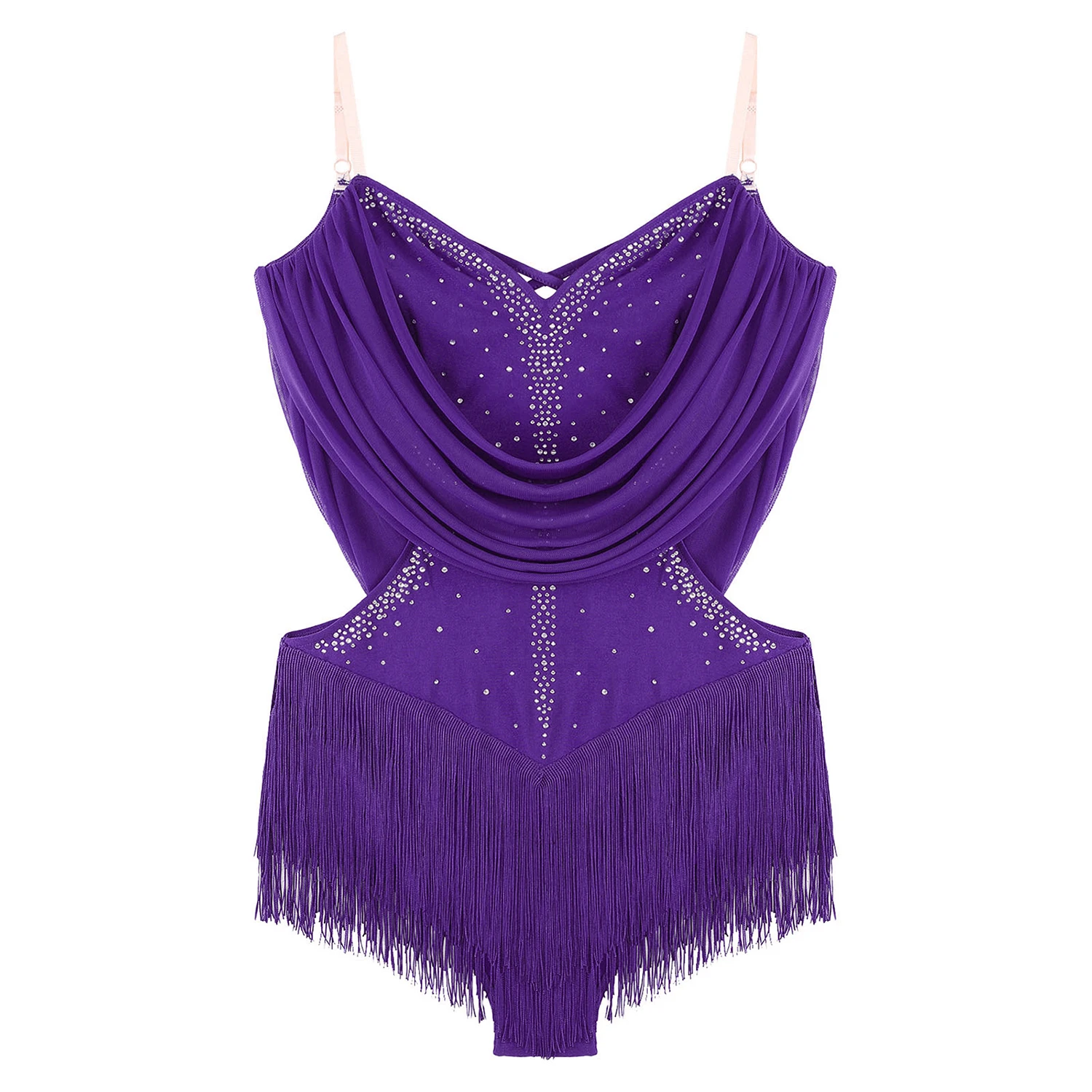 اللاتينية ملابس رقص الجمباز فستان الشكل التزلج Dancewear للنساء تشا تشا سامبا تانجو أداء الراين ارتداءها مع قفازات