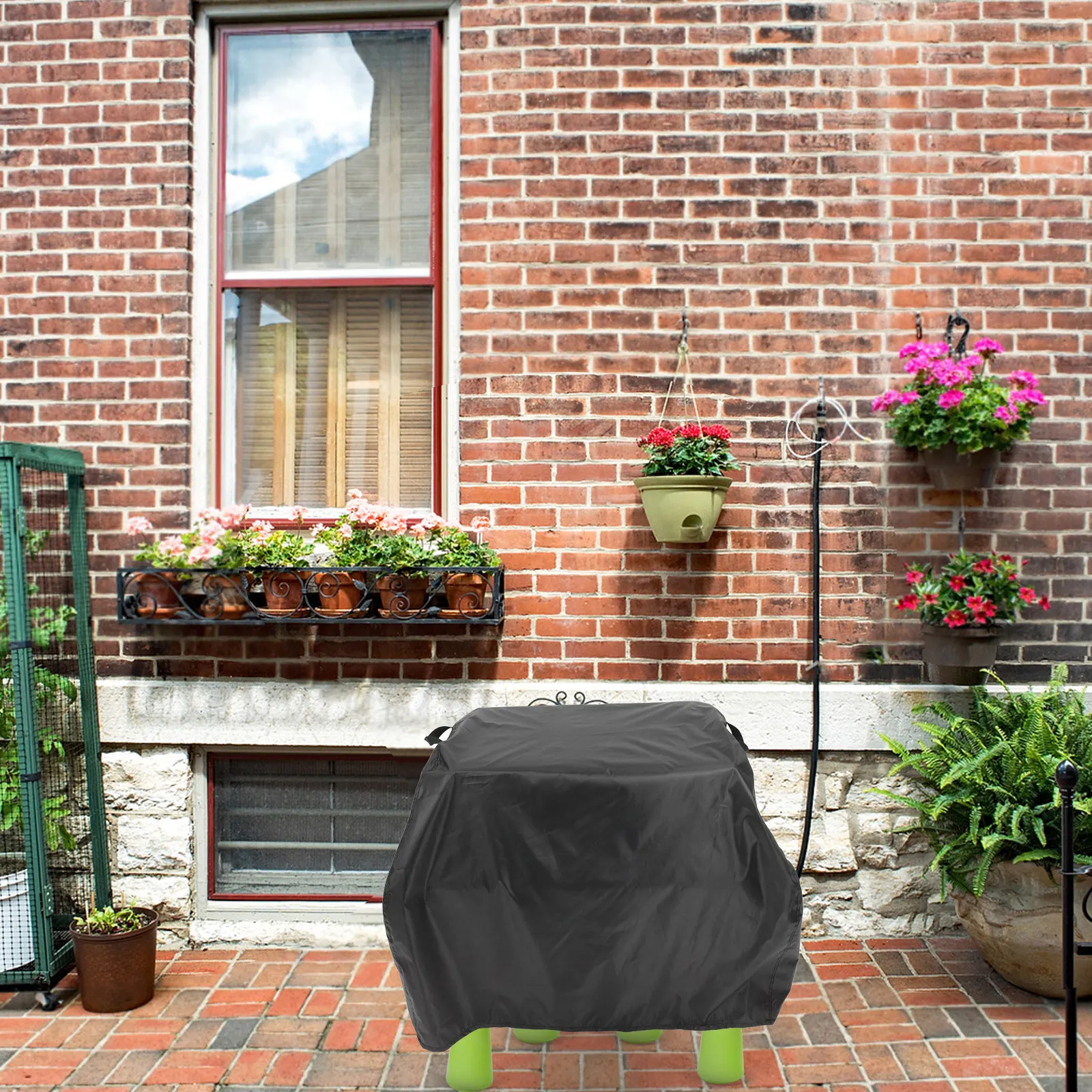 Outdoor Water Table Cover Heavy Duty Waterproof Rain Cover for Water Play Table Protective Fit with Snap Drawstring