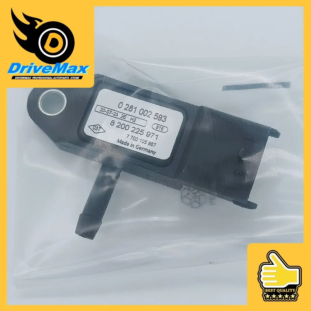 1/2/5 Pcs 0281002593 8200225971 7700105867 223657266R MAP Sensor, For Rrenault Traffic Megane Clio Kangoo Logan Modus Thalia