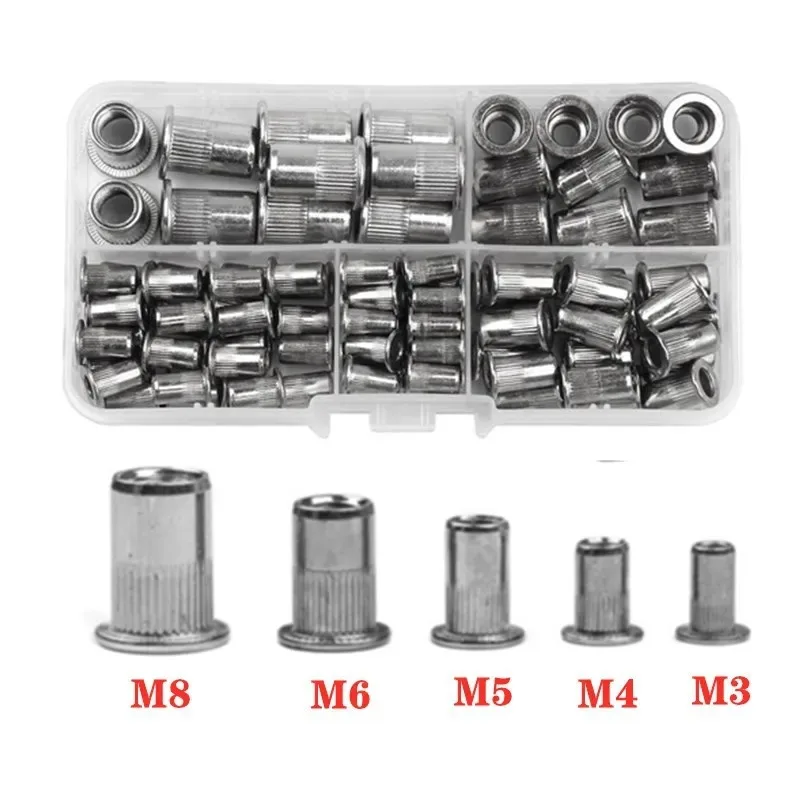 Набор заклепок M3/M4/M5/M6/M8, 100 шт.