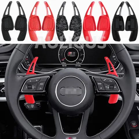 For Audi A3 S3 A5 S5 2017 A4 B9 Q7 2016-2017 TT TTS Shifter Paddle Shift Extension Steering Wheel Shift Paddle Shifter