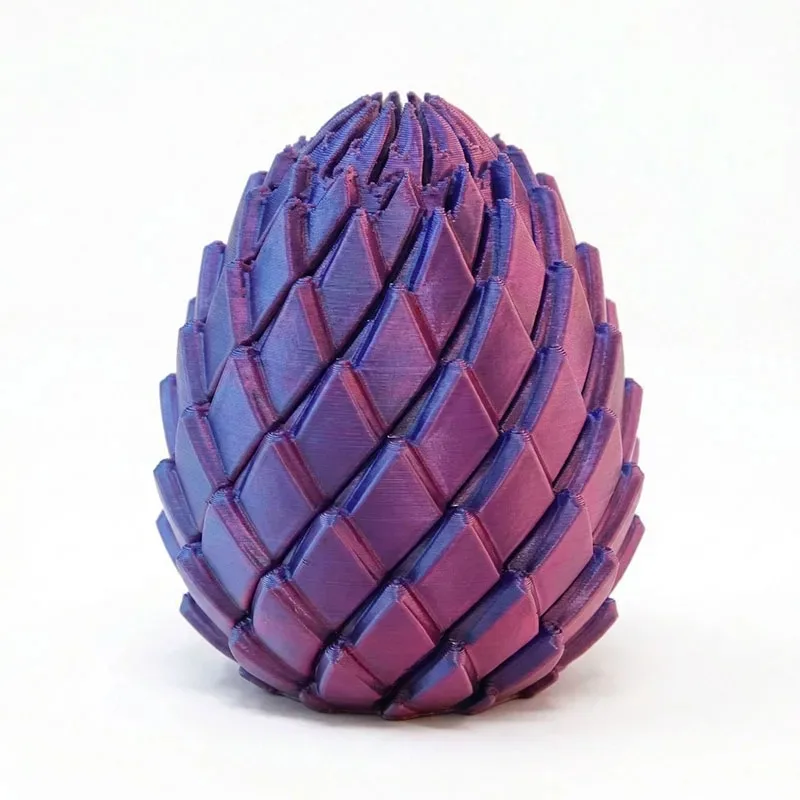/*2026 New Product 3D Printing Dragon Egg Stress Relief Model, Deformable Twist Egg, Creative Stress-Relief Gadget Desk Ornament