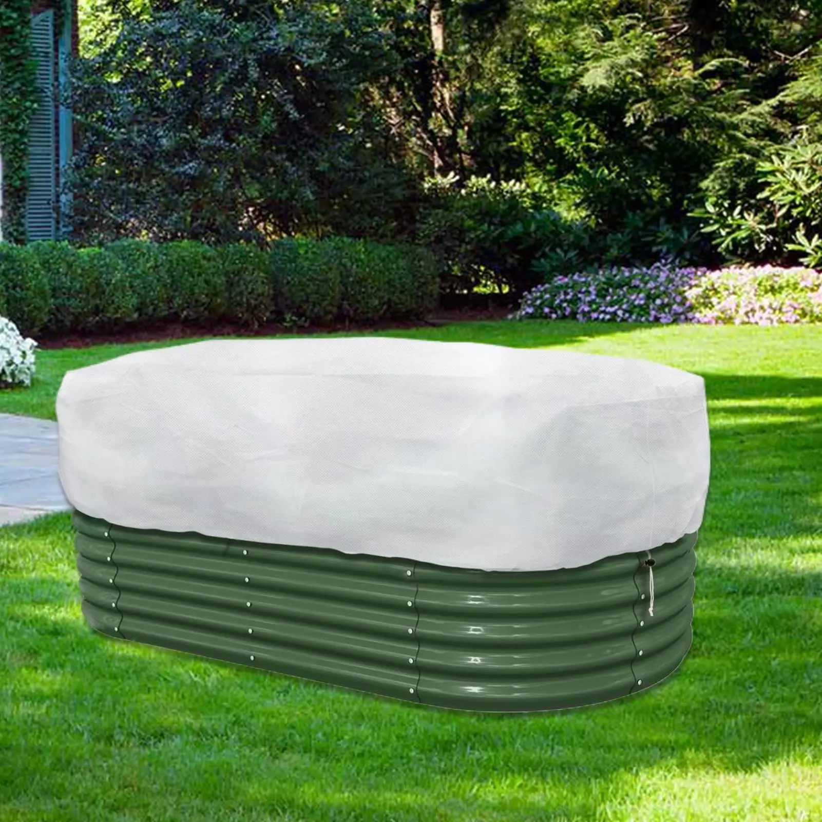 

Plant Covers Freeze Protection 2 Pieces Garden Thermal Shield Rectangular Breathable Plant Covers With Drawstring For Vineyard