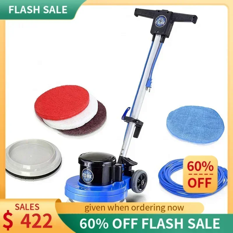 

D2BProlux Core Floor Buffer - Heavy Duty Single Pad Commercial Floor Polisher and Tile Scrubber