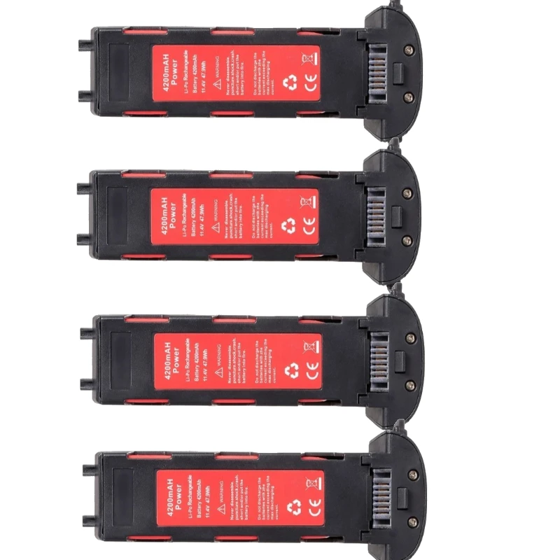 11.4V 4200mAh New General-purpose RC Drone Intelligent Flight Battery for Hubsan H117S Zino GPS RC Drone Quadcopter Spare Parts