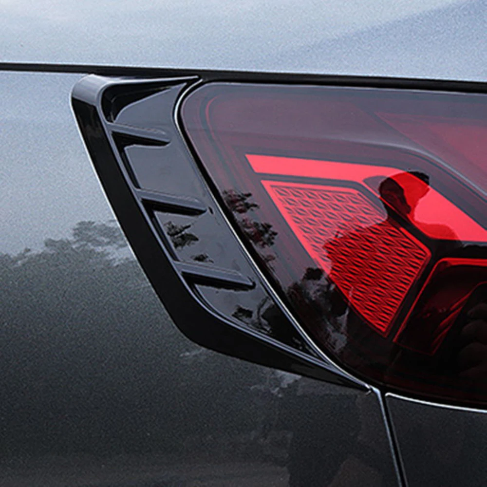 Car Rear Light Eyelid Covers Stickers RS4 Style Glossy Black Carbon Look For Audi A4L B9 2020+ Car Styling