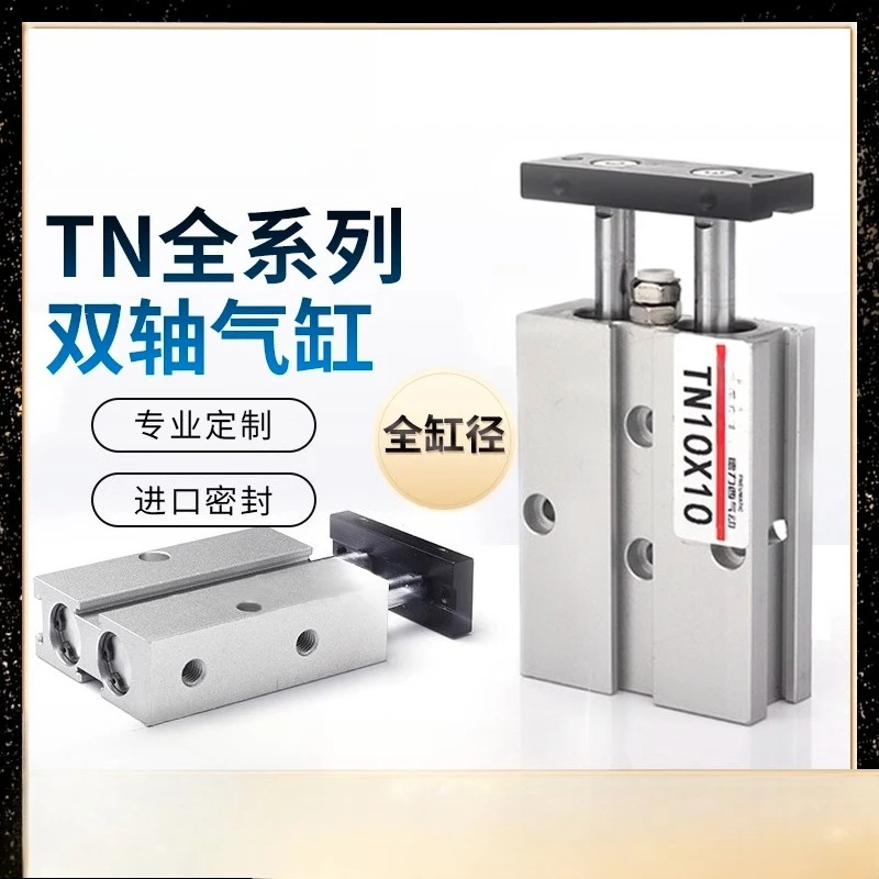 Pneumatic Small Double Shaft Double Rod Cylinder TDA/TN10 16 20 32 40 50 60  70  80 -S