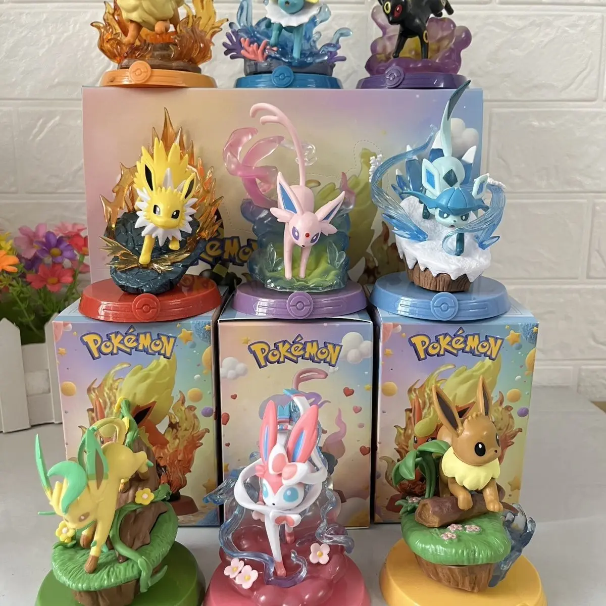 

MINISO new adventure Eevee series Pok é mon Pok é mon magical figurines, trendy toys, blind boxes, figurines, ornaments, gifts