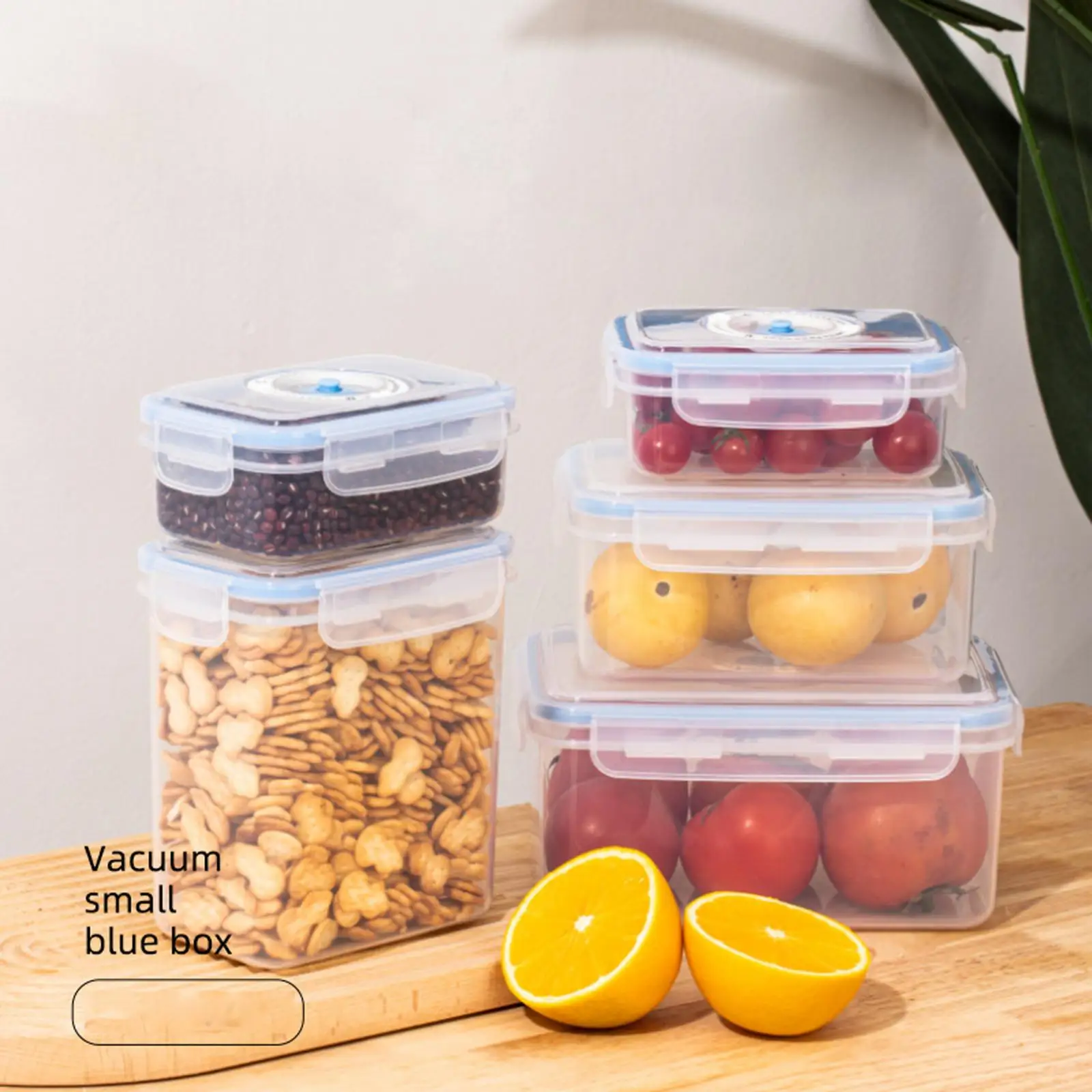 Vacuum Container Food Sealed Container Portable Food Storage Container Fresh Keeping Box for Kitchen Meals Salads Fruits Rice