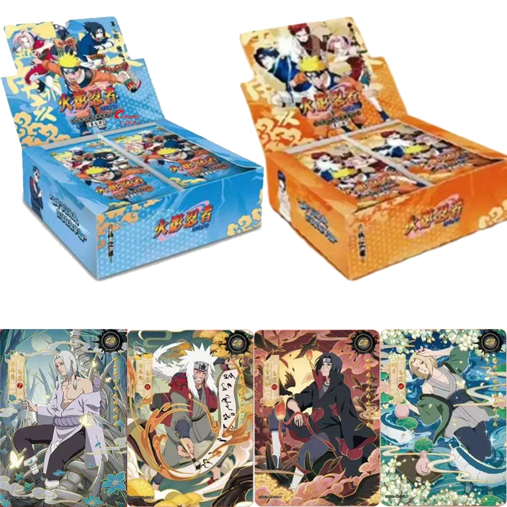 Caja de Sobres de Cartas Coleccionables de Anime Naruto Shippuden de KAYOU, Cartas Coleccionables Holográficas Raras, Juego de Cartas TCG CCG para Fanáticos
