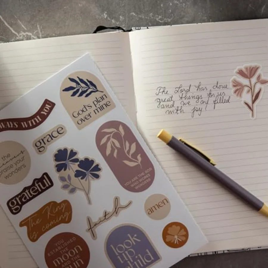 Adesivi cristiani ispiratori 88 pezzi Adesivi motivazionali della Bibbia di Gesù per bottiglie d'acqua Laptop Decalcomania della fede in vinile impermeabile