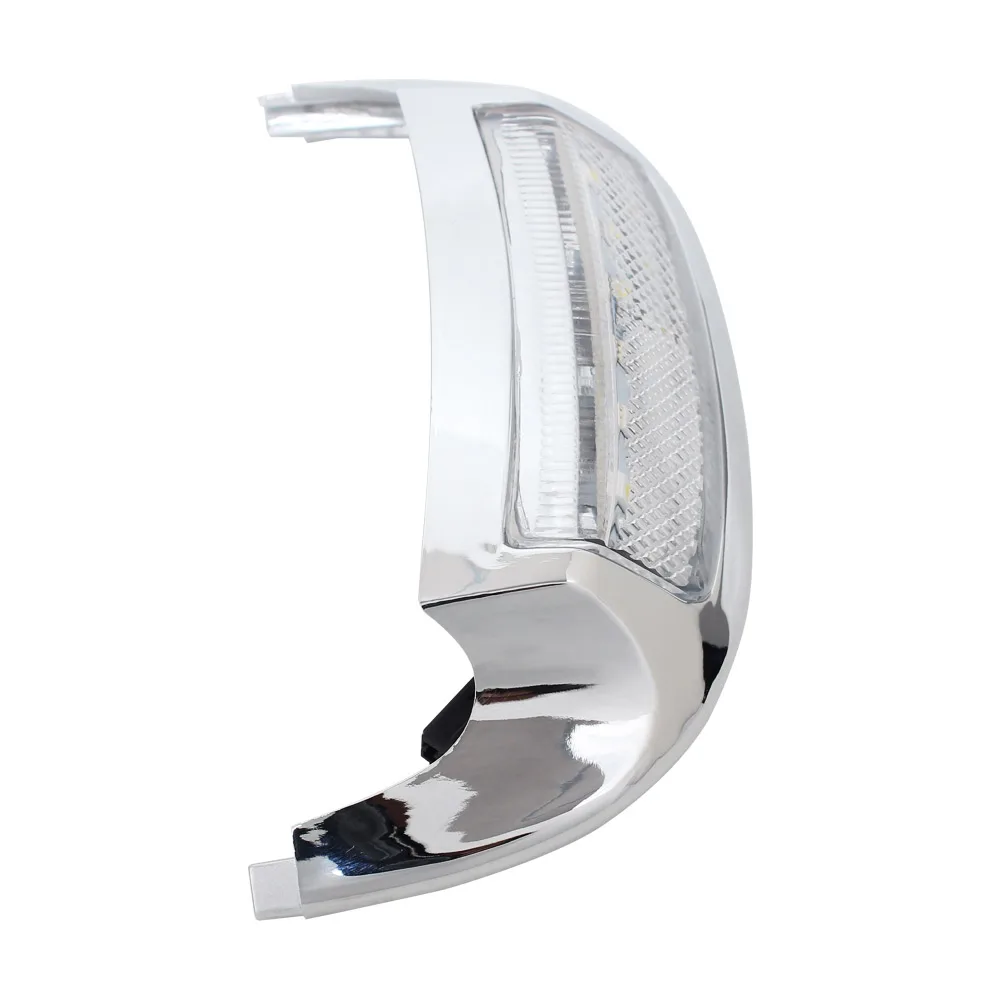 1 Set ABS Motorcycle Front Fender Tip Light Chrome Mudguard Light For Electra Glide Ultra Classic Limited Road King Tri Glide