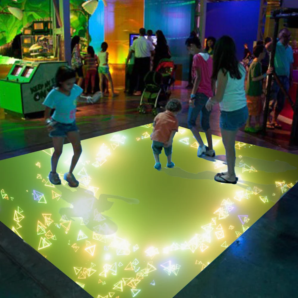 Tableau blanc coule pour enfants, machines de divertissement de zone de jeu, jeu de projection au sol 3D pour fête, événement, aire de jeux