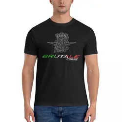 Men T-Shirt Brutale Corse Funny Pure Cotton Tee Shirt Short Sleeve Mv Agusta T Shirt Crew Neck Clothes Birthday Gift