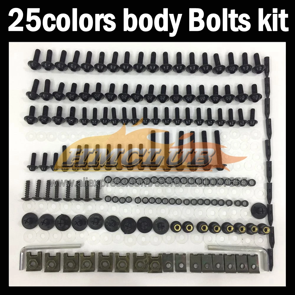 268ps Full Screws Kit Body bolt For YAMAHA FZR 400R FZR 400 FZR400 R RR FZR400R 92 93 94 1992 1993 1994 Fairing bolts screw NutS