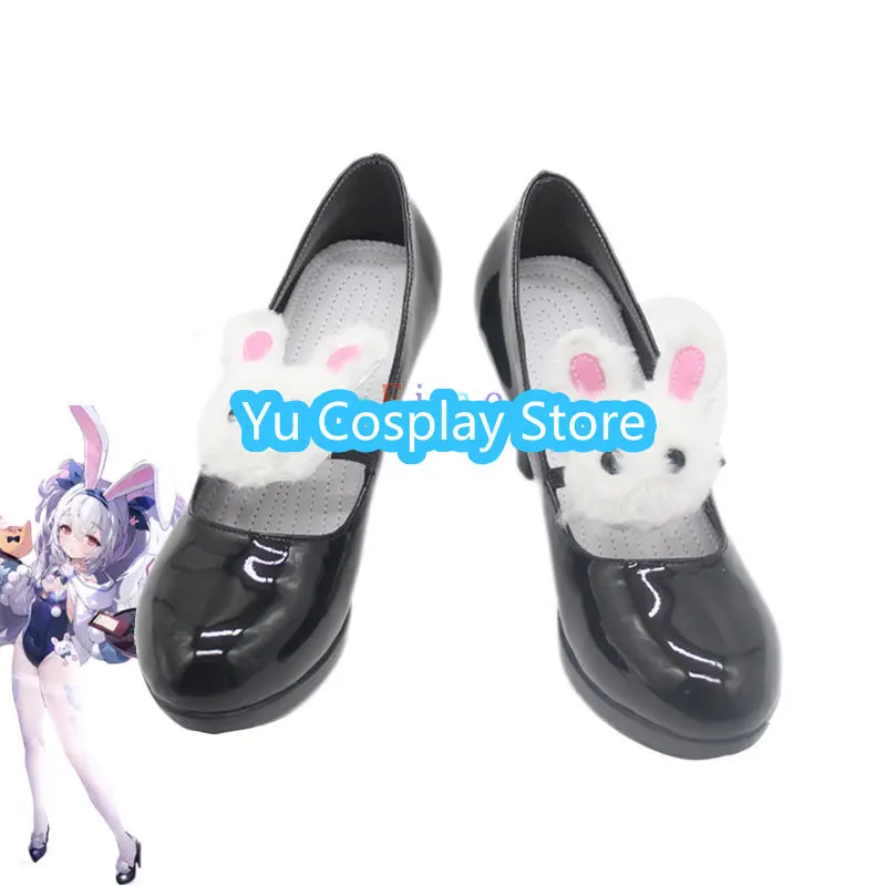 Azur Lane Laffey-Chaussures de Cosplay en Cuir PU, Bottes de Carnaval d'Halloween, Accessoires sur Mesure