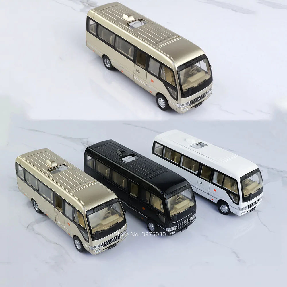 1:24 Coaster AE86 Legering Speelgoed Miniatuurmodellen Auto's Wielbesturing 3 Deuren Geopend Voertuigwiel Trek Auto voor Jongens Kerstcadeaus