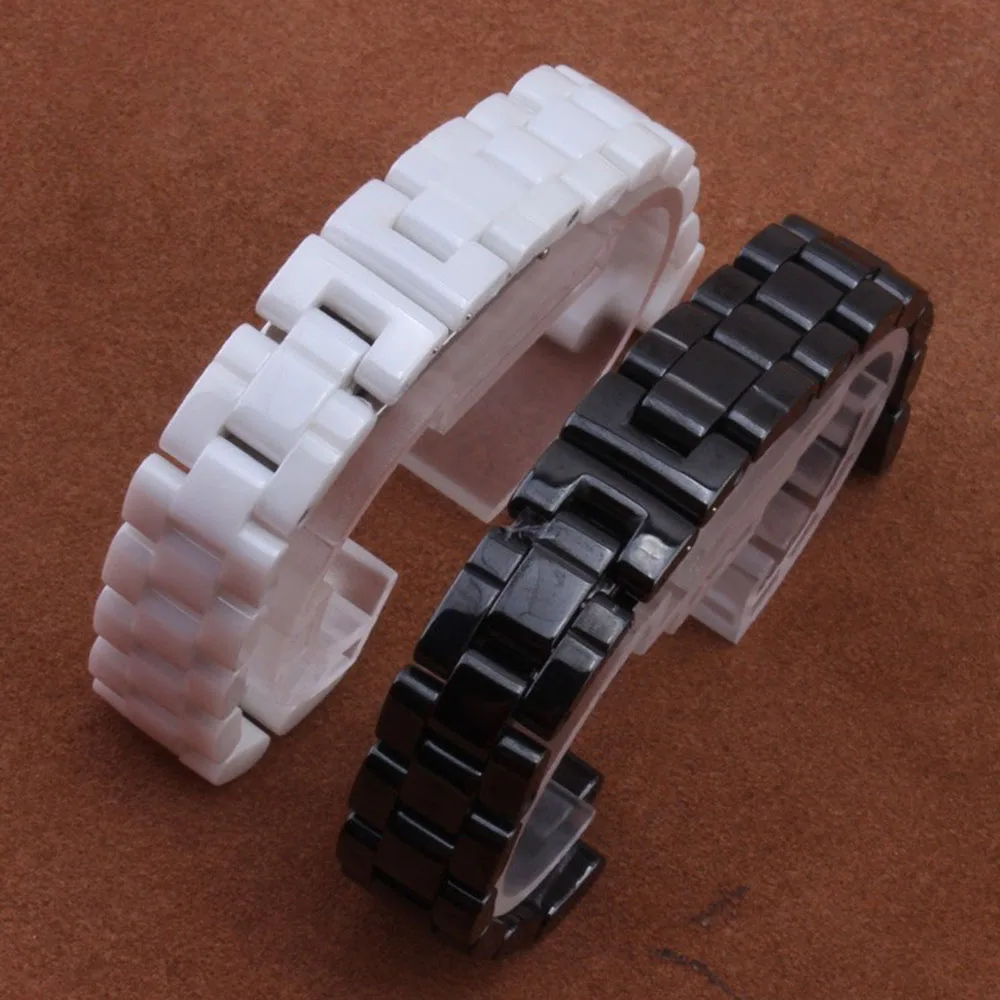 Cinturino in ceramica di alta qualità per cinturino J12 cinturino da donna e da uomo cinturino moda braccialetti bianchi neri caldi 16mm 19mm