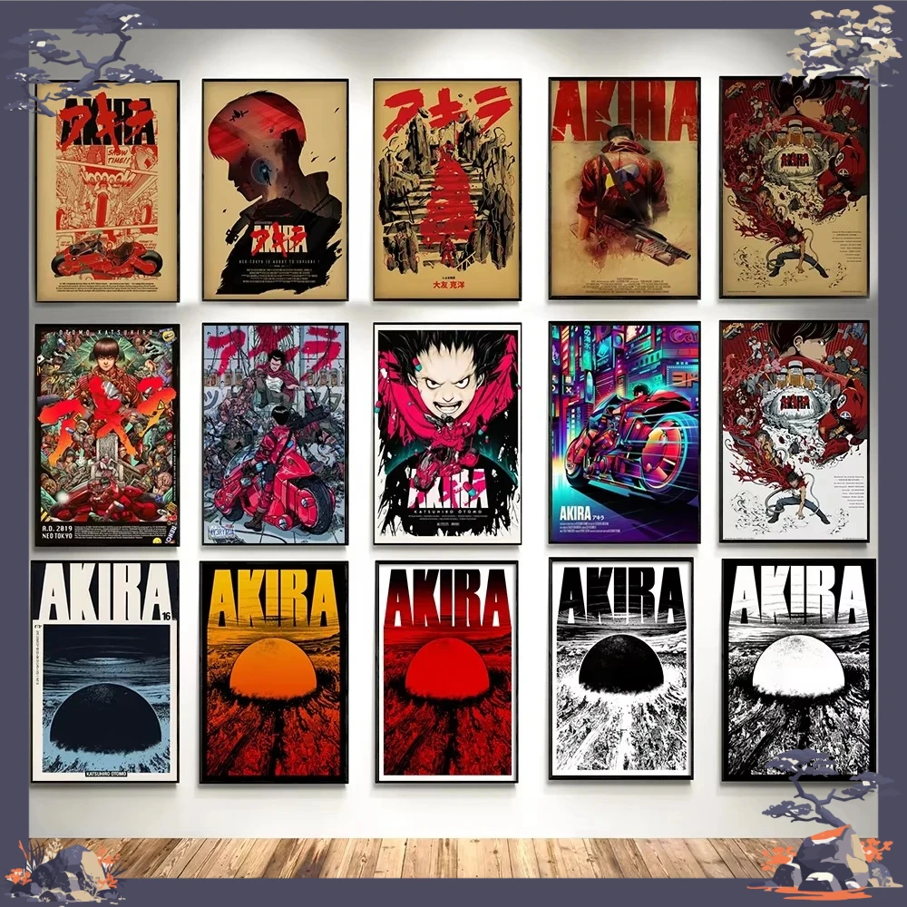 A-Akira Pop HD High Quality Retro Poster Japan Anime Print Room Bar Cafe Wall Art Game Bedroom Decor Gifts Mural Canvas