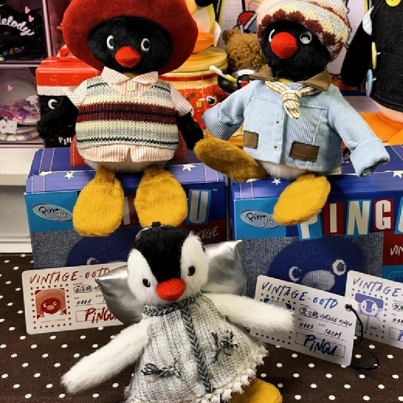 

Новый Pingu 45th Anniversary Limited Edition, винтажная серия Ootd, ретро костюм, сменная глухая коробка, загадочная коробка, сумка, подвеска, игрушки, подарки