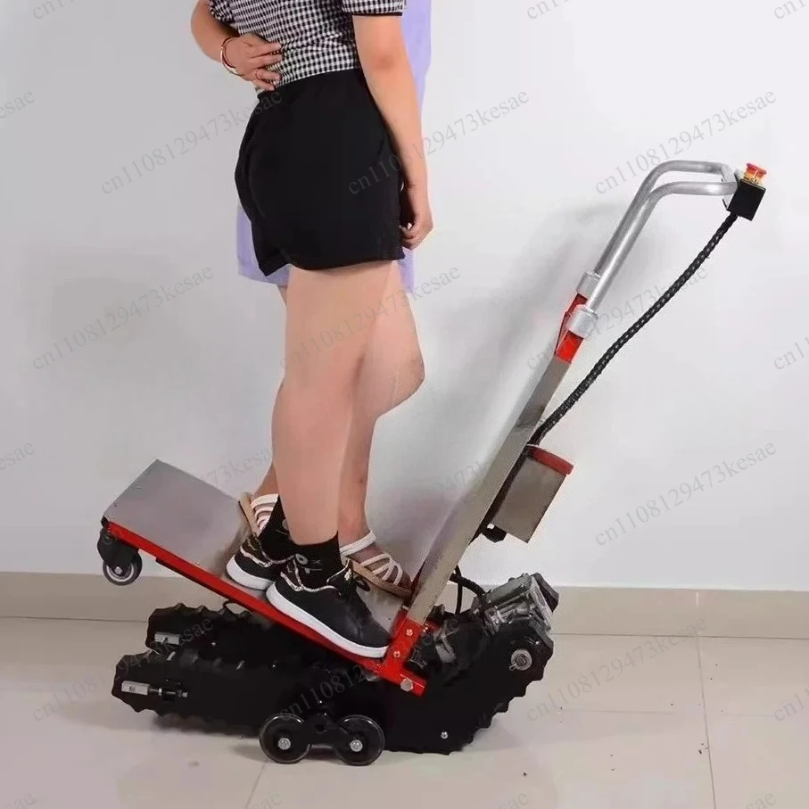 400KG Electric Stair Climber Cart | Tracked Crawler Hand Trolley for Heavy Duty Cargo Handling Up and Down Stairs