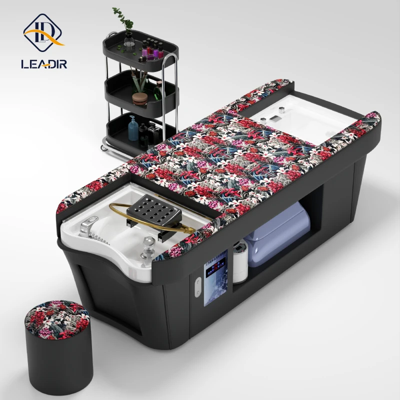 

New Arrival Beauty Salon Shampoo Unit Shampoo Bed Multifunctional Electric Shampoo Pedicure Bed