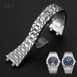 For Ap Royal Oak Watch Diameter 42mm Anti-Rust Stainless Steel Watchband Double Press Bucket 28 15710 26470 Replace Accessories