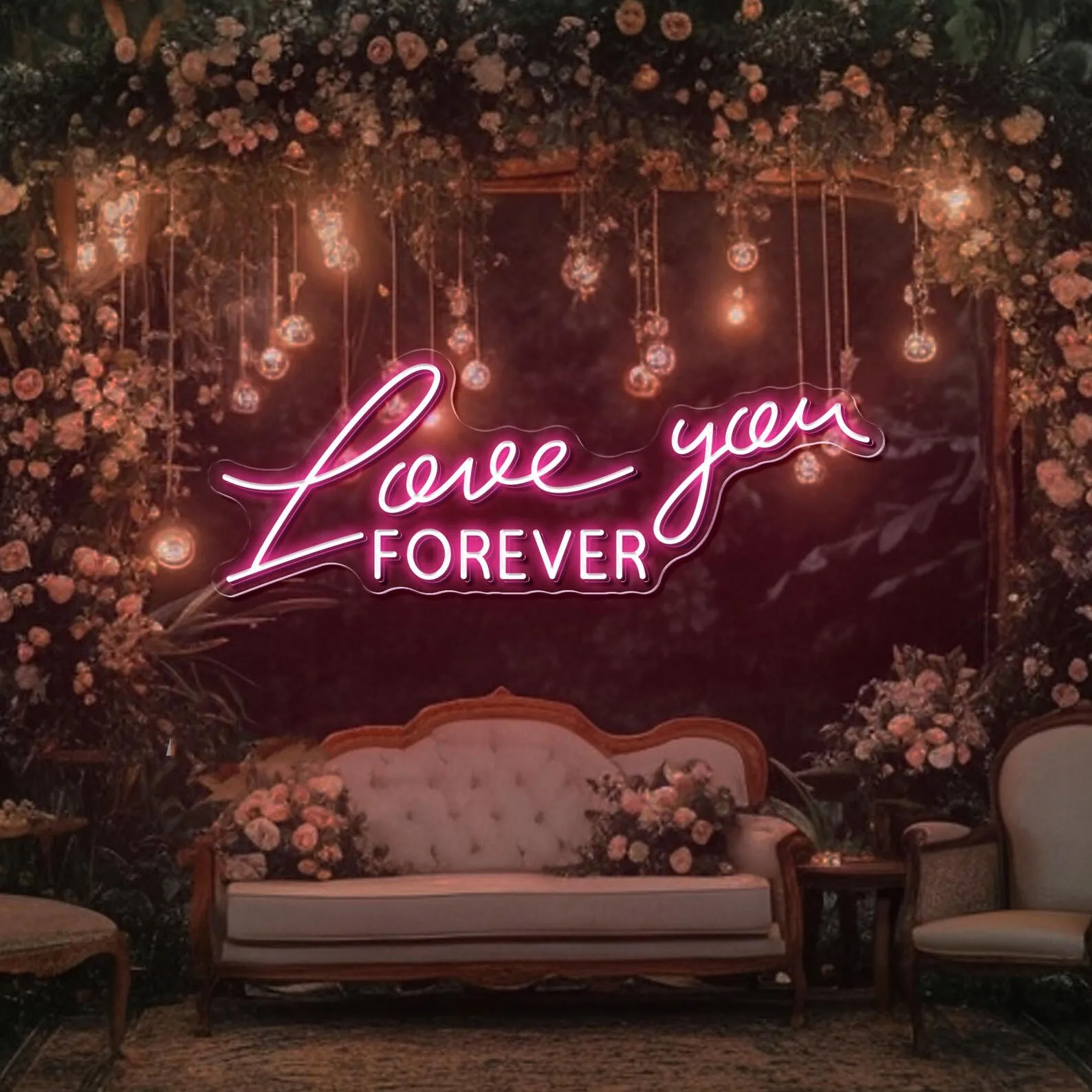 Love You Forever Neon Sign,Wedding Decor,Engagement Gifts,Wedding Neon Sign,Gift For Her,Love Neon Sign,Custom Neon Sign