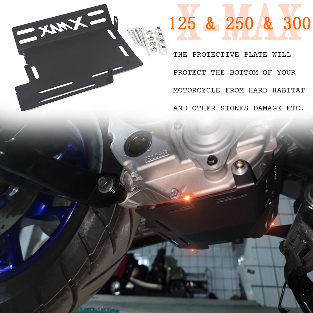 Motorcycle Accessories  Engine Chassis Cover Guard Protector For Yamaha X-MAX 300 250 125 400 2017-2021 2018 2019 2020