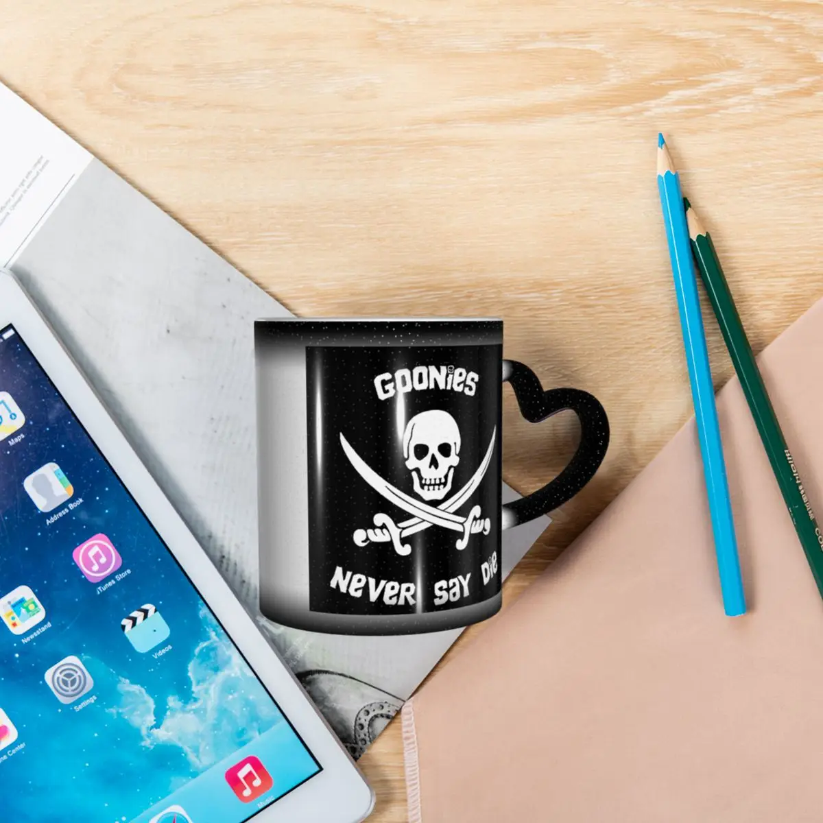 Goonies Never Say Die Mug مضحك أكواب القهوة السيراميك أكواب الشاي كوب الحليب درينكوير هدية للمرأة والرجل #3