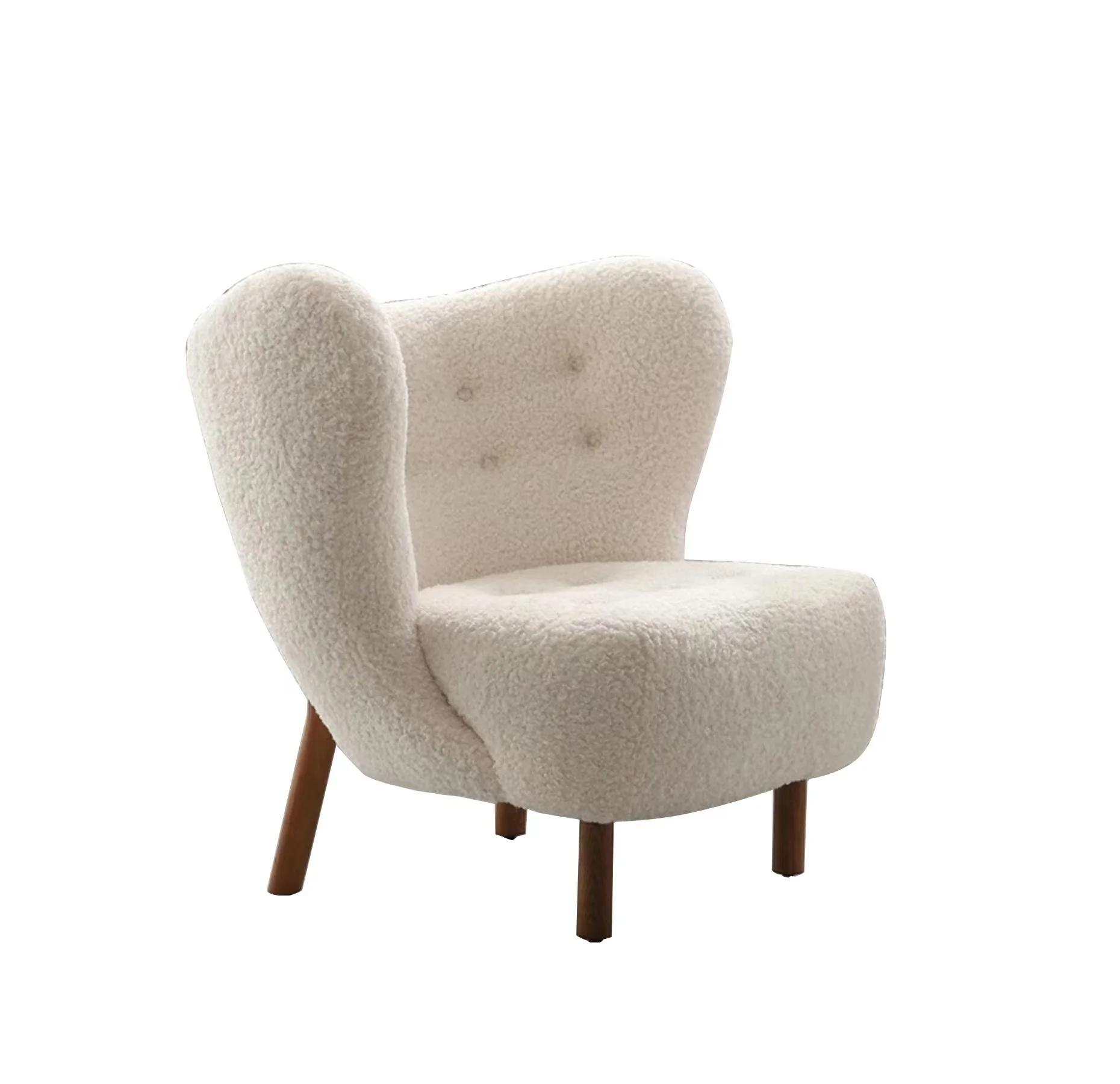 modern comfortable Coffee  Lamb Wool Fabric Chairs For Hotel  Chair Relax Teddy Fabric Fancy Living Room Chairs