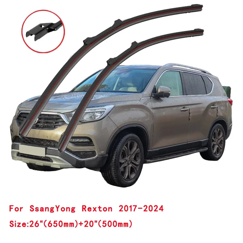 For SSANGYONG REXTON 2001-2024 Car Windshield Wiper Blade Front Windscreen Brushes Washer Accessories Cleaning Replacement Parts view 4