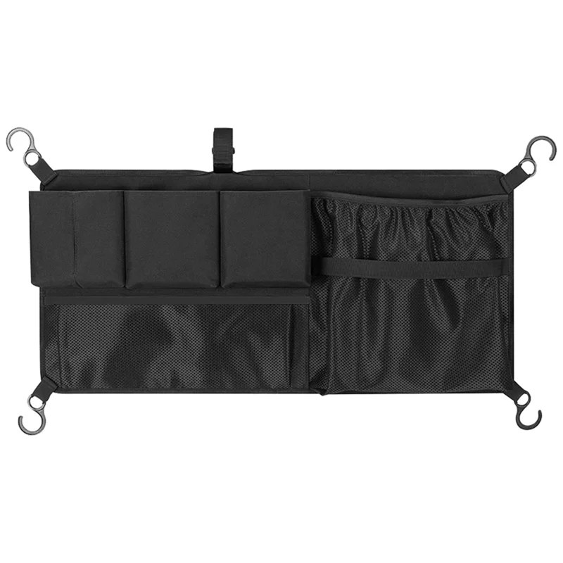 XSXS-Wagon Side Pocket Folding Storage Bag With Pockets Accessories Net Bag For Camping Cart Beach