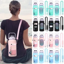 2L Water Bottle Cover Insulator Sleeve Bag Tumbler Bottle Case Bag with Strap Portable for Camping Outdoor Sports Drinkware Bag