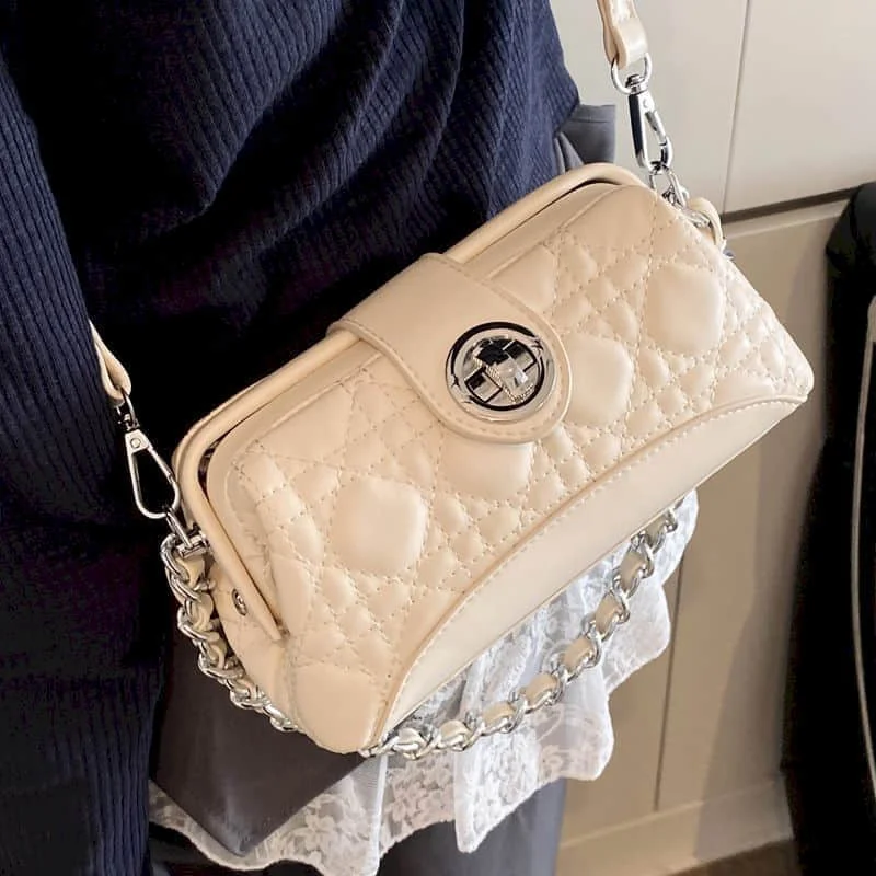 

Сумки через плечо, новинка 2023 года, женские сумки в корейском стиле, универсальные роскошные офисные женские сумки на плечо с ромбовидной сеткой Daifei