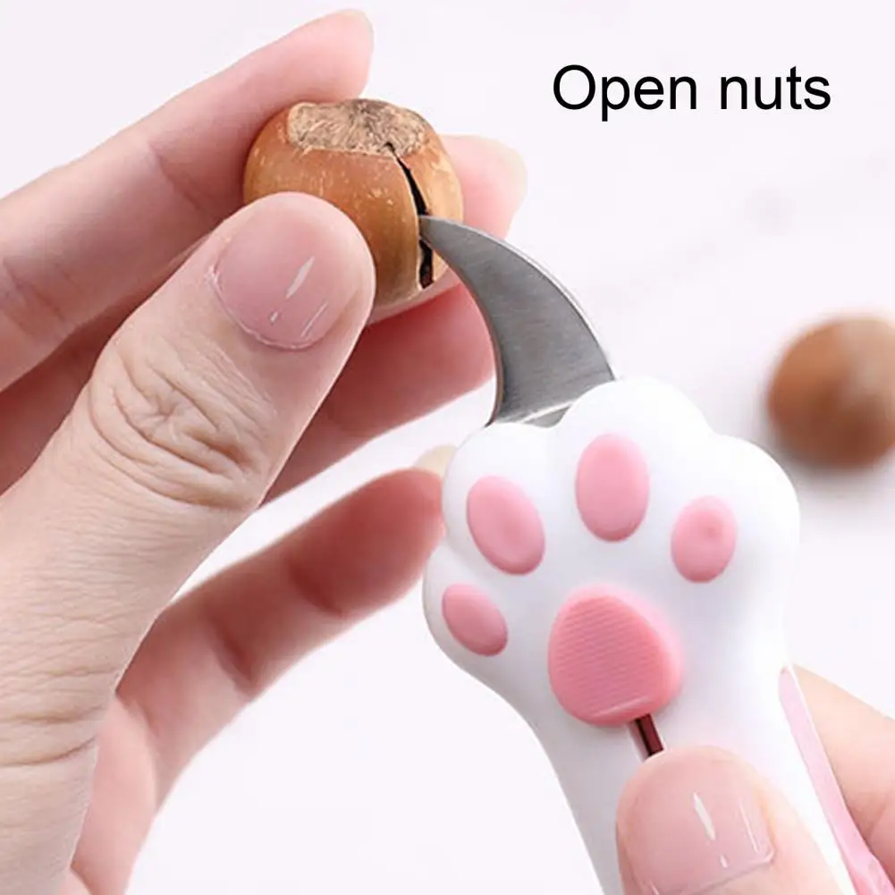 Cute Cat Paw Knife Box Cutter Cat Claw Design Box Paper Knife Retractable Cat Scratching Knife Cardboard Sealing Tape Cutter