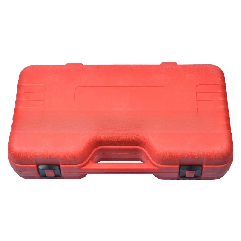 

27-Piece universal bushing replacement tool, rear axle lower swing arm bushing removal and assembly, screw type