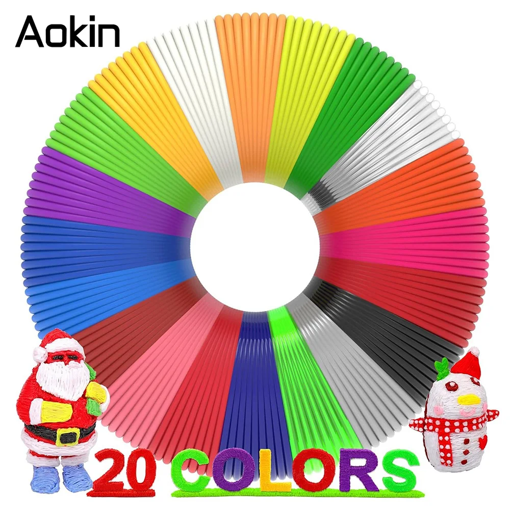 

5M 5/10/20 Colors 3D Pen Refills Pla 3D Pen Printing Cables Filament Printing Materials High Precision Printer Cable Mate