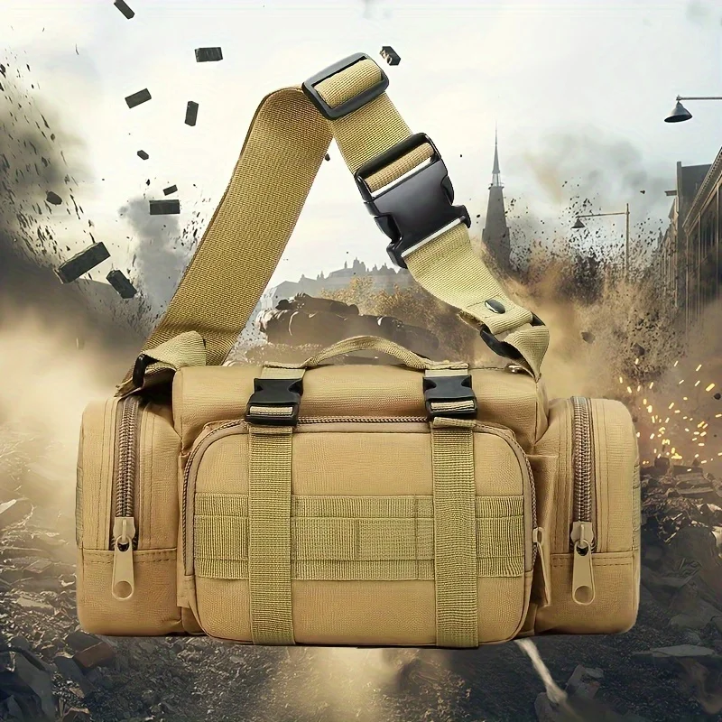 1pc Waterproof Tactical Camera Waist Bag for Outdoor Sports, Hiking, Fishing, and Shooting - Keep Your Camera Safe and Secure