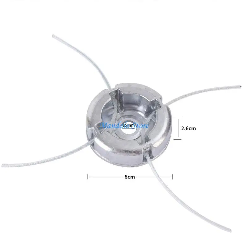 U2JC Aluminum Grass Trimmer Head with 4 Lines Brush Cutter Head Thread Cutting Line Head for Lawn Mower Accessories