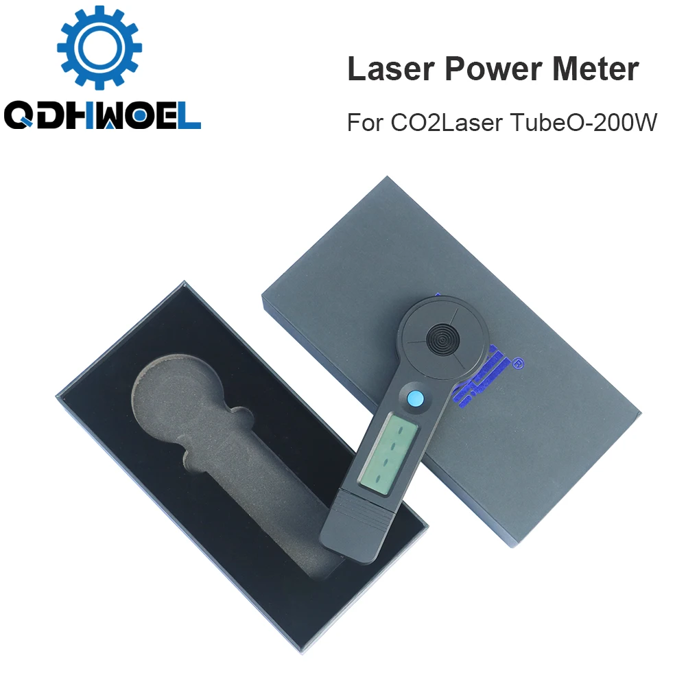 QDHWOEL Misuratore di potenza per tubi laser CO2 portatile 0-200W HLP-200B per macchina per incisione e taglio laser