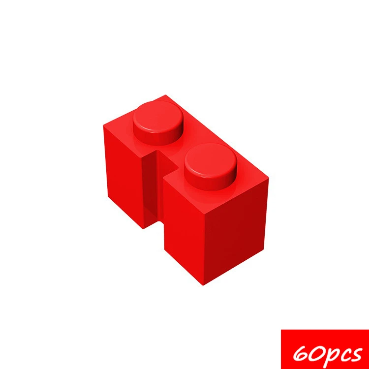 60PCS MOC 4216 Modified 1x2 Building Blocks Kit With Channel Bricks Educational Particle DIY Toys Children Birthday Gifts