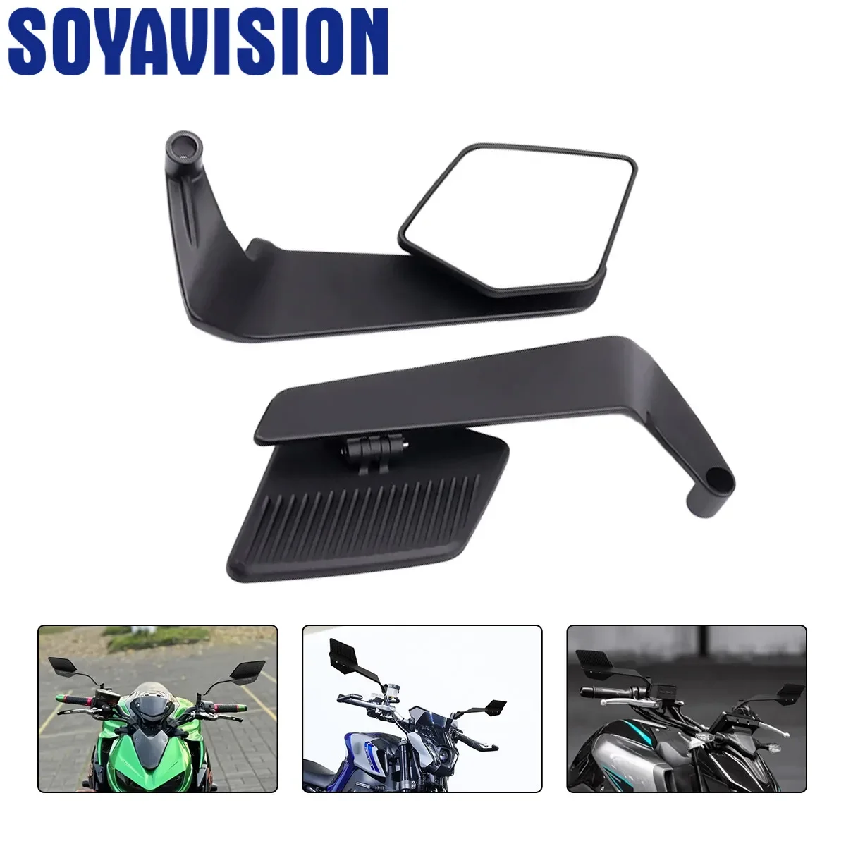 For MT03 MT07 MT25 MT09/ MT09 MT10 SP ABS Motorcycle Rearview Mirror Adjustable Rotating Side View Mirrors for DUKE 790 890 125