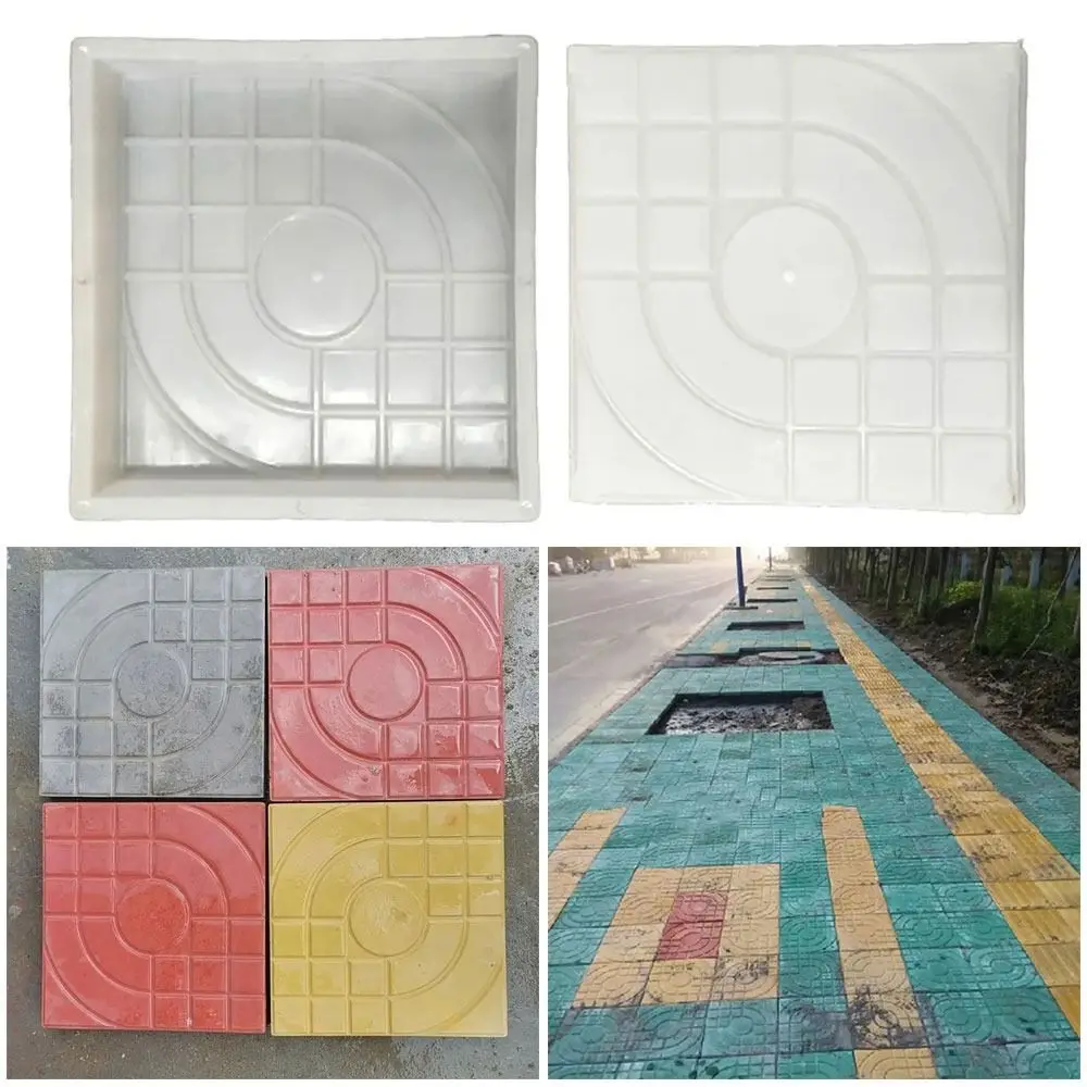 1Pcs Square Shaped Paving Brick Mould Plastic DIY Concrete Path Maker Mold Reusable Walk Maker For Lawn Patio Yard Garden