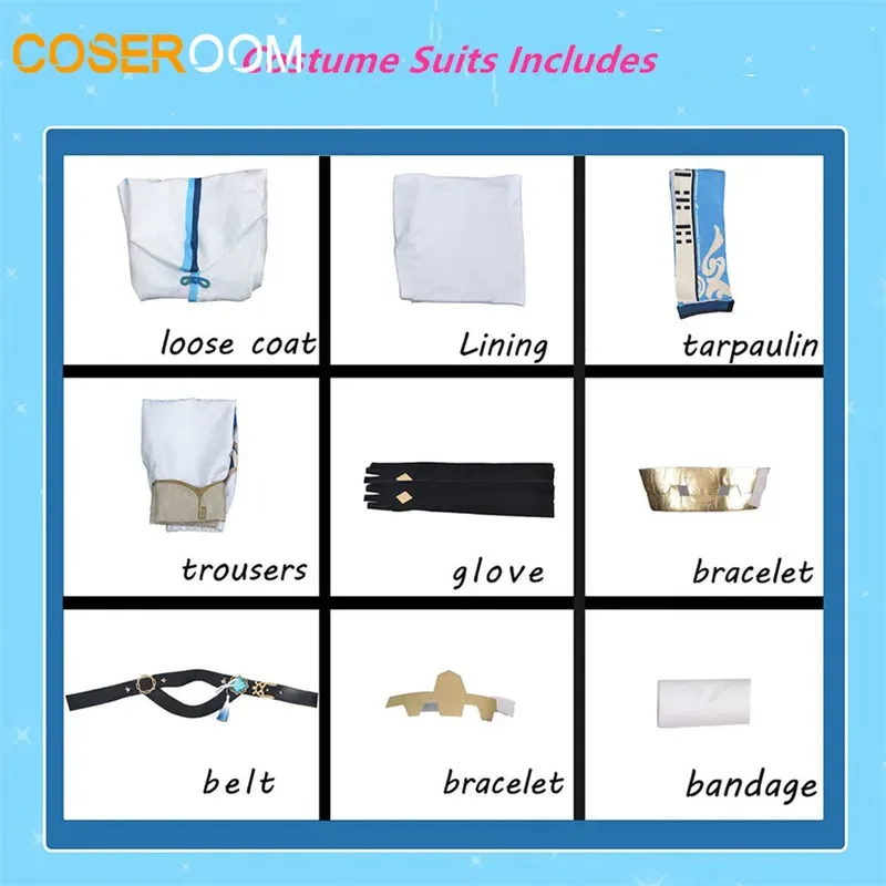 Anime Game Genshinimpact Chongyun Cosplay Costume Chun Yun Wig Uniform Set Outfits Halloween Party Chong Yun Cosplay Costumes