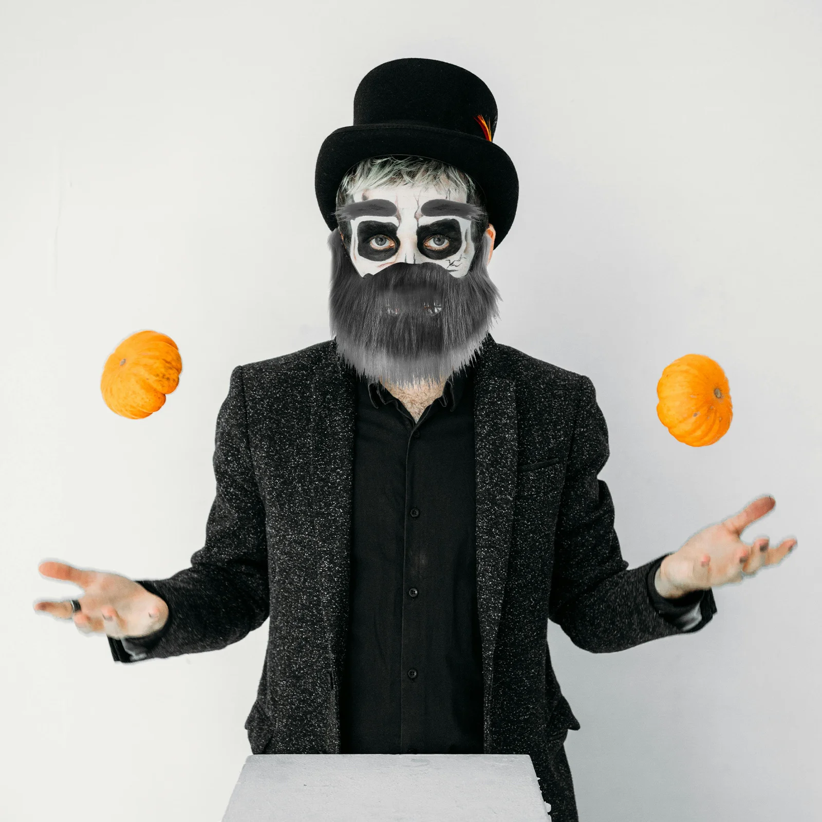 

1Set Fake Beard and Eyebrow Halloween Cosplay Prop Lightweight Comfortable Party Performance Decoration Party Beard