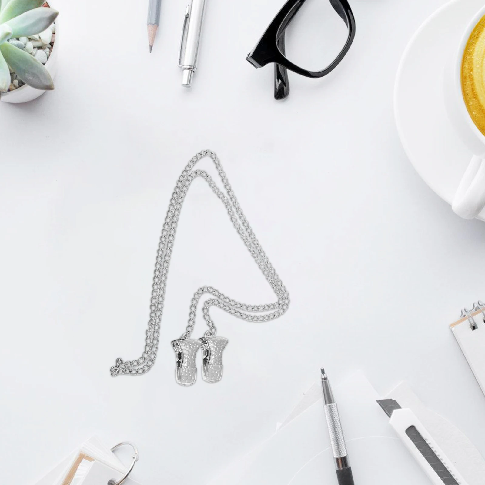 

Glasses Chain Clip Eyeglass Cord Beaded Holder Lightweight Women Men Silver Accessories Universal Fit Sunglasses Chain Glasses