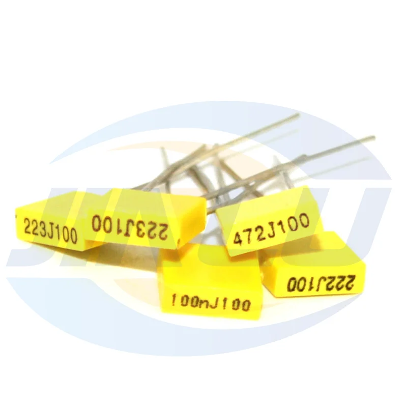 20pcs Polypropylene Safety Plastic Film 100v 1nf ~ 470nf 100nf 220nf 10nf 47nf 22nf 1nf 0.47uf 0.1uf 330nf Correction Capacitor